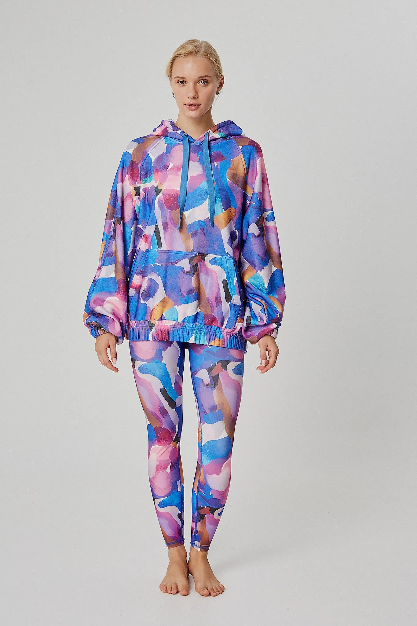 Φούτερ με vibrant prism print | Μπλε