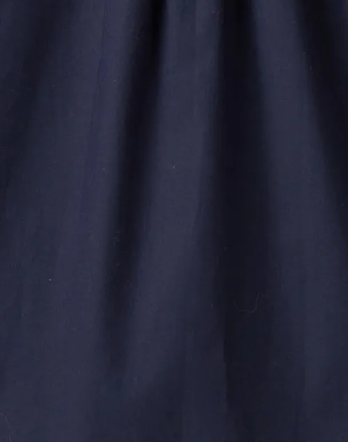 Ambre Navy Cotton Blouse