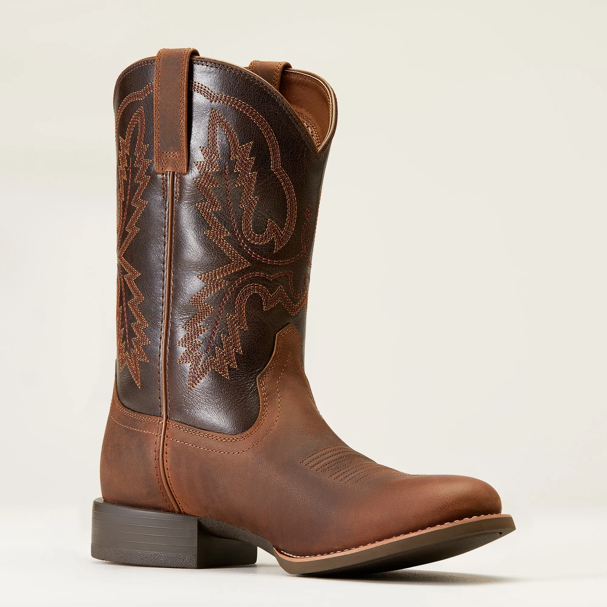 Ariat Mens 10046871 Sport Stratten Western Boots in Sorrel Crunch Brown