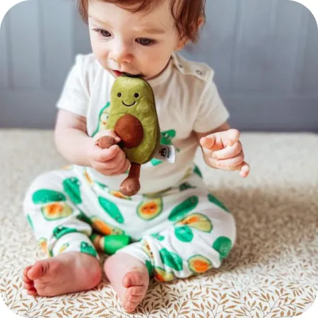 Avocado Print Short Sleeve Bodysuit