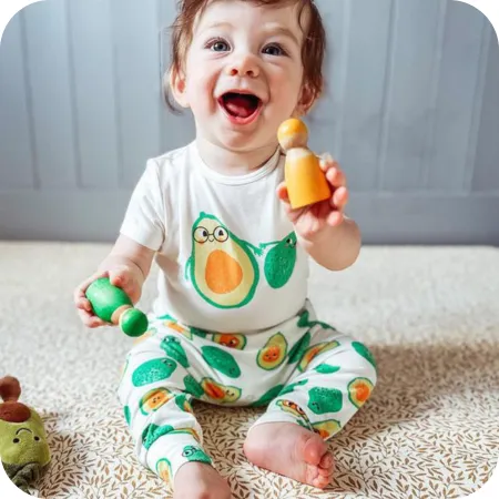 Avocado Print Short Sleeve Bodysuit