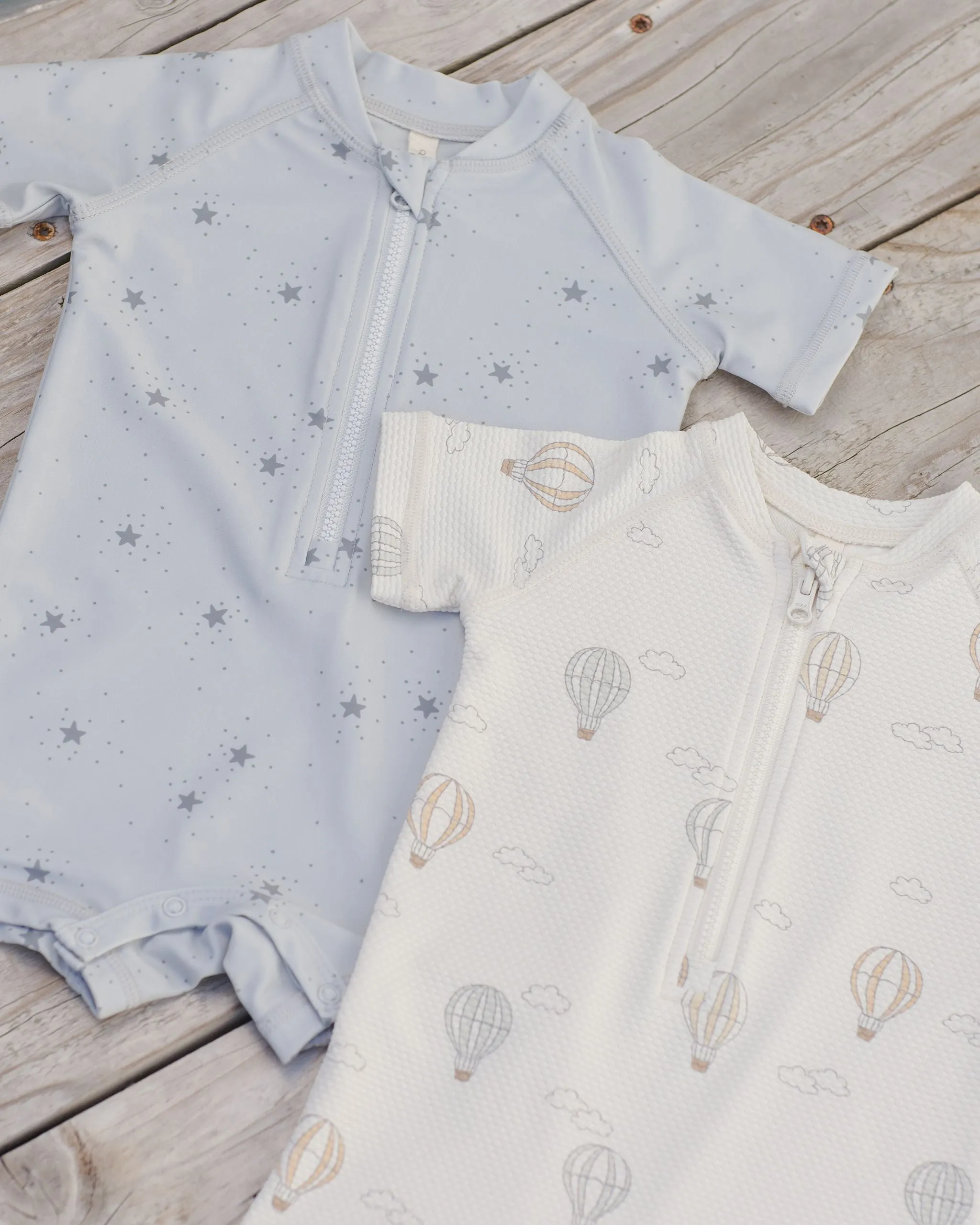 Baby Boy Swimwear| Rashgaurd - Hot Air Balloons | Quincy Mae