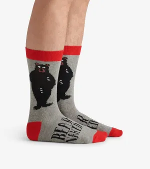 Bear Naked Men's Crew Socks