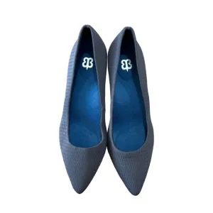 Betabrand Comfort Mile Marker Heels Black Grey Womens Size 9
