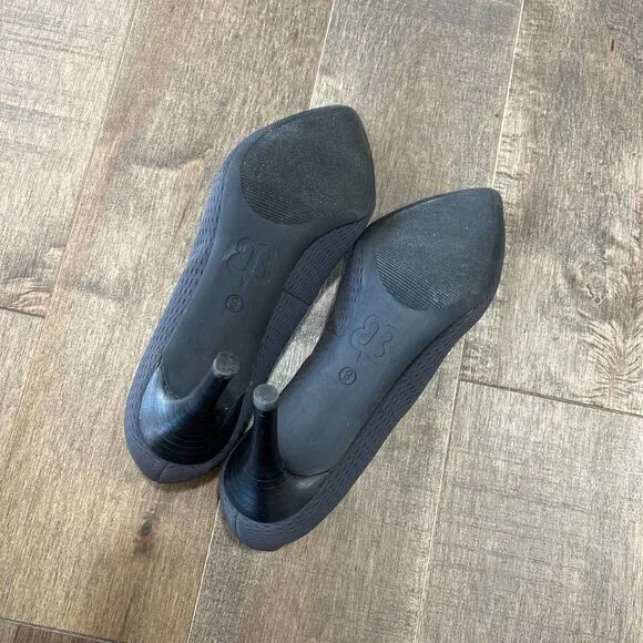 Betabrand Comfort Mile Marker Heels Black Grey Womens Size 9