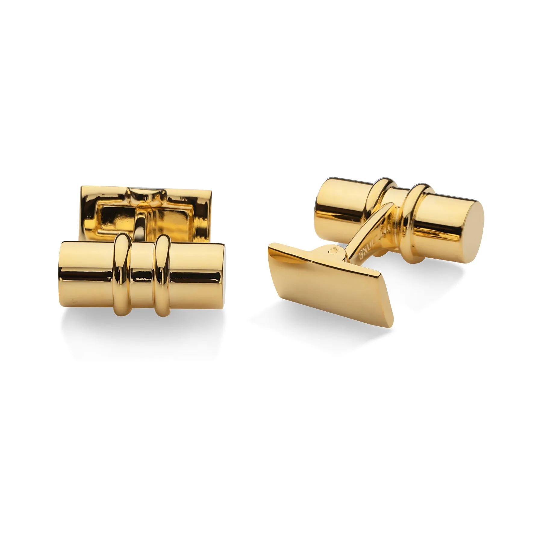 Black Tie Brass Cufflinks