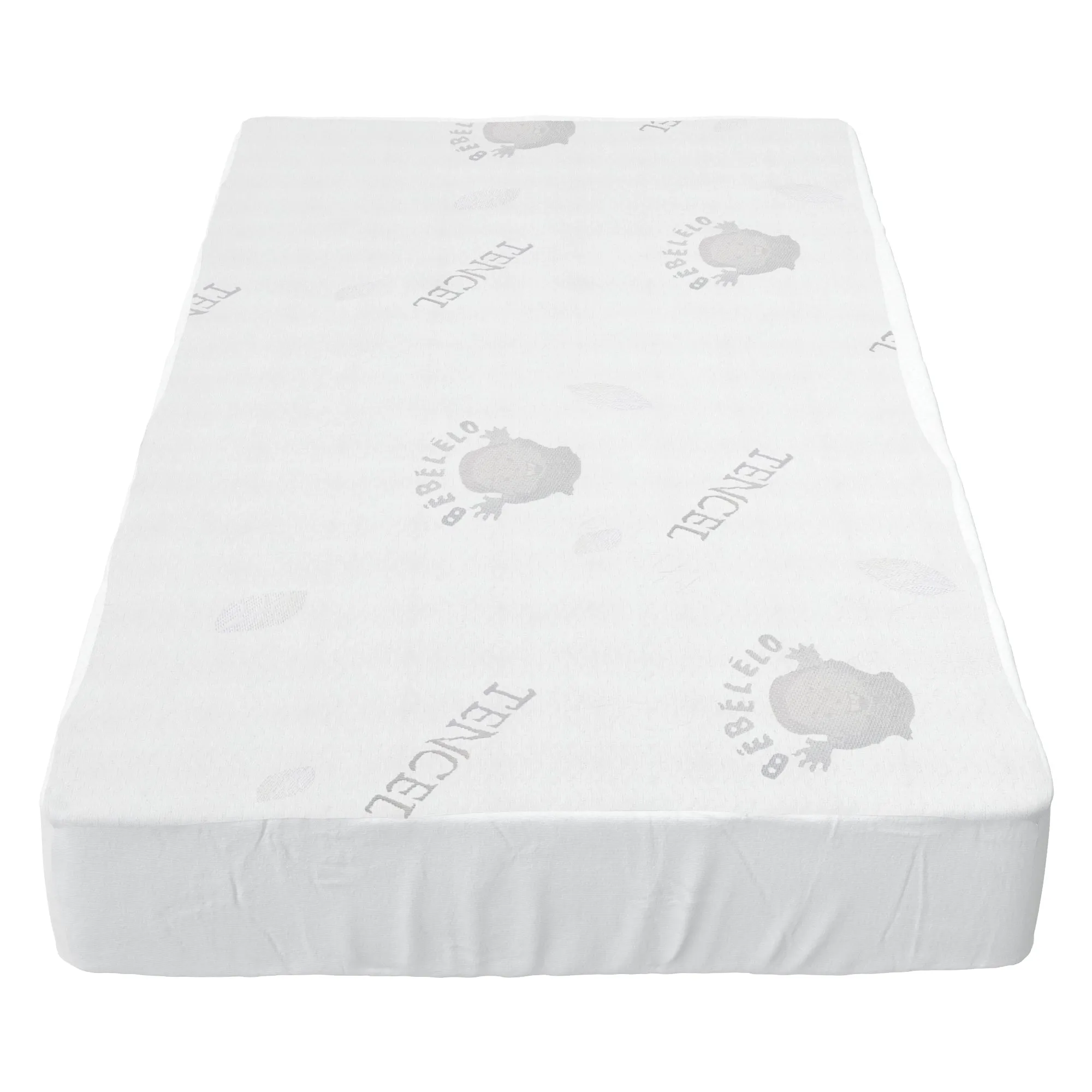Boobeyeh tencel crib mattress cover - waterproof, breathable, for infants