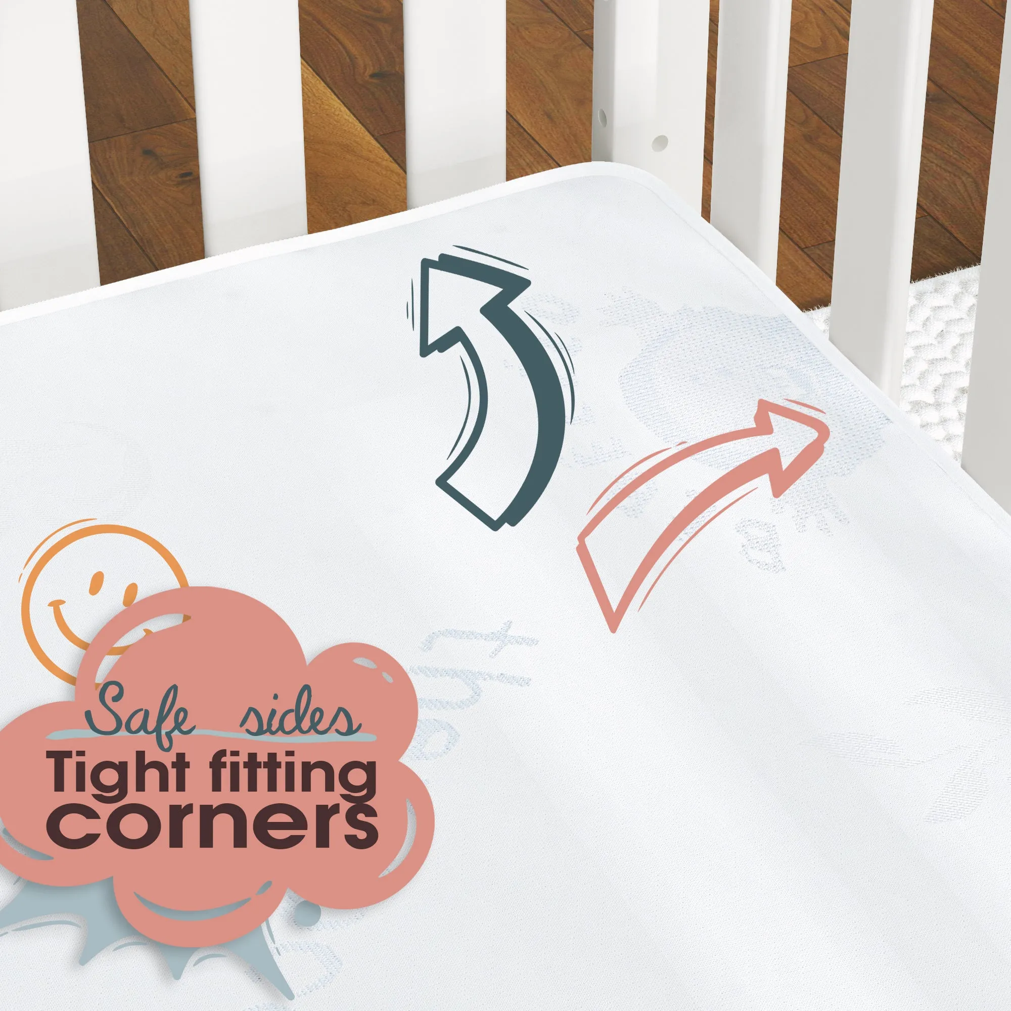 Boobeyeh thermo cool baby crib mattress - cooling, breathable, for infants