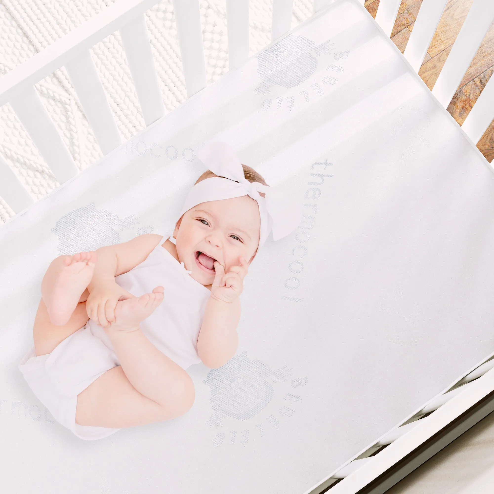 Boobeyeh thermo cool baby crib mattress - cooling, breathable, for infants
