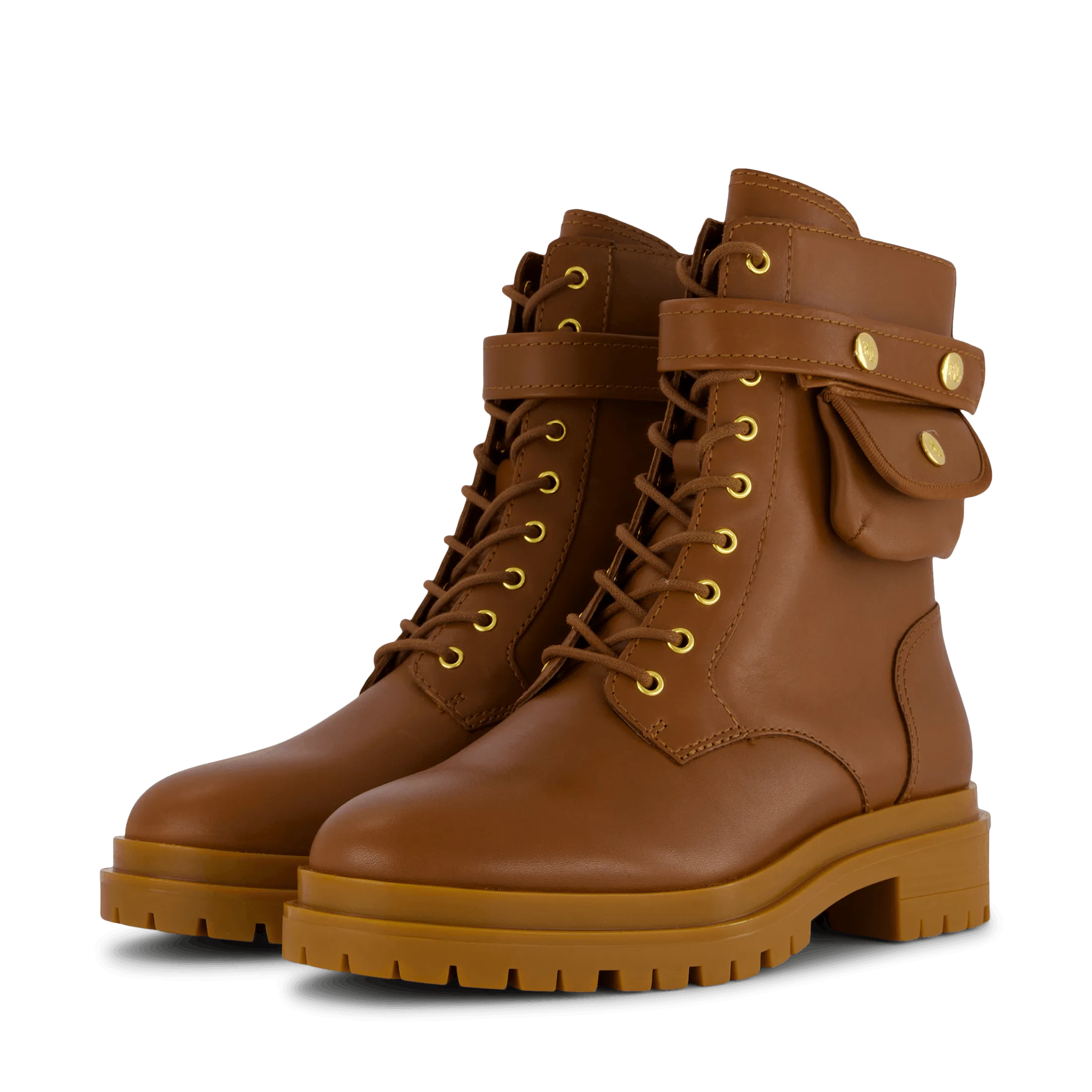 Cammie Burnished Leather Boot Deep Saddle Tan