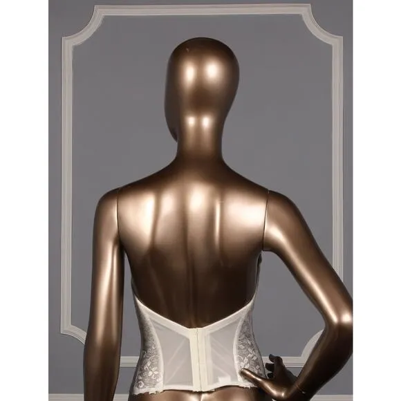 Carnival 313 Corset Bra Garter Straps Lace Bridal Formal 34D D cup