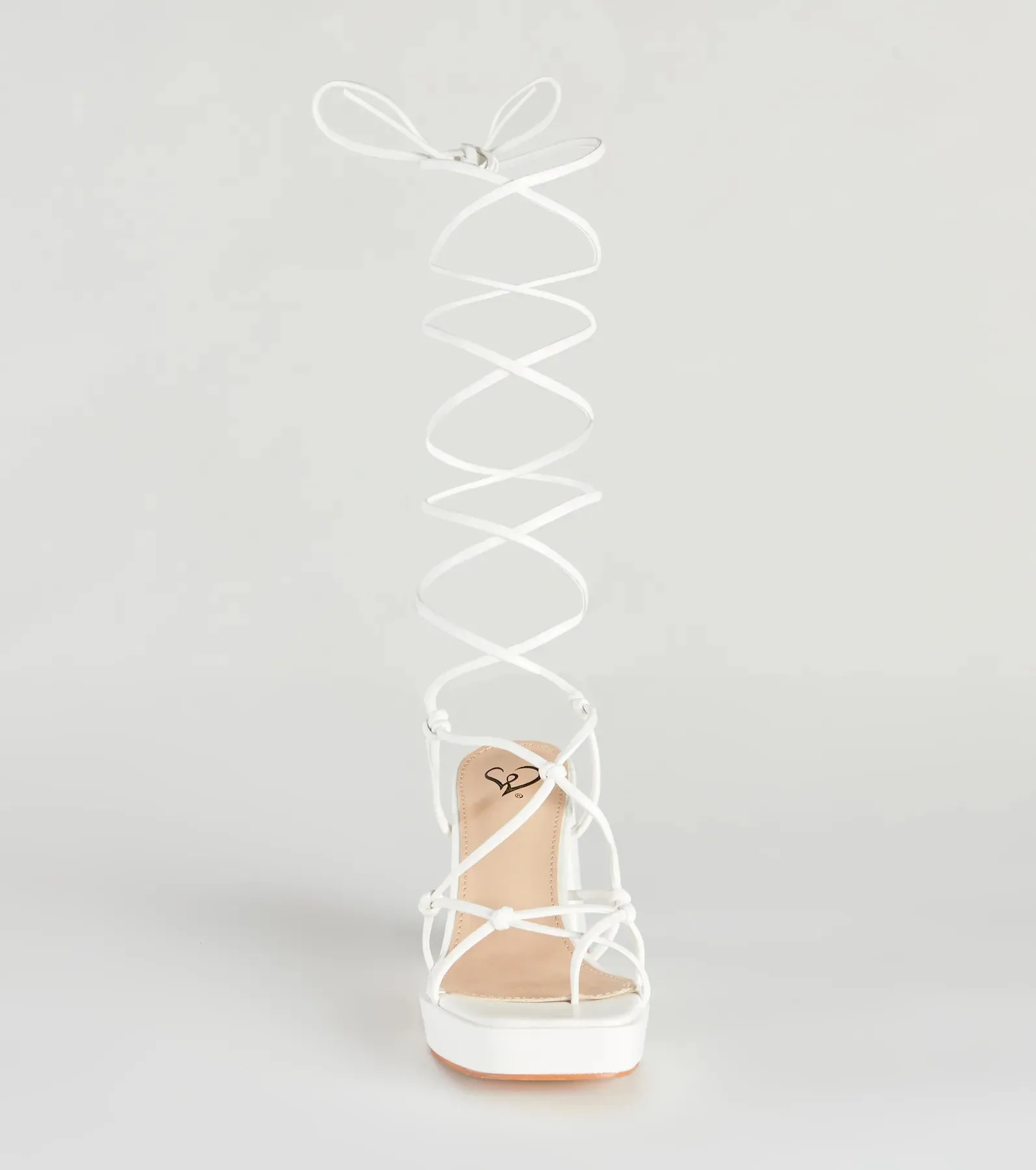 Chic Strut Lace-Up Platform Block Heels