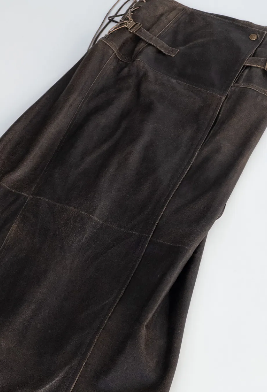 Christian Dior x Galliano 2001 Cowboy Leather Skirt