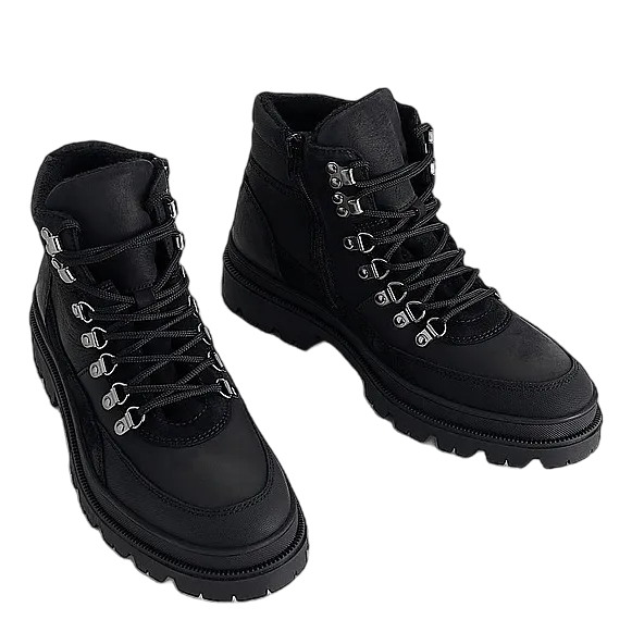Chunky Hiking Boot Black