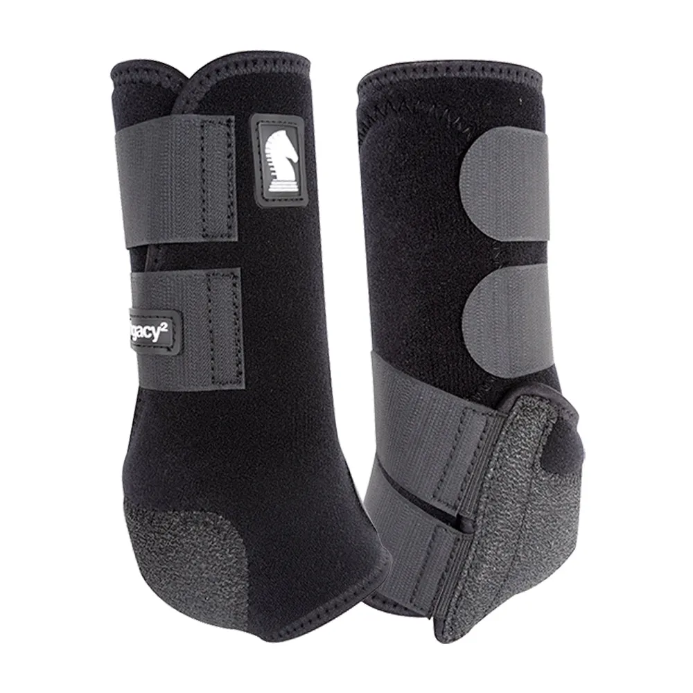 Classic Equine Legacy2 Front Protective Boots- Black