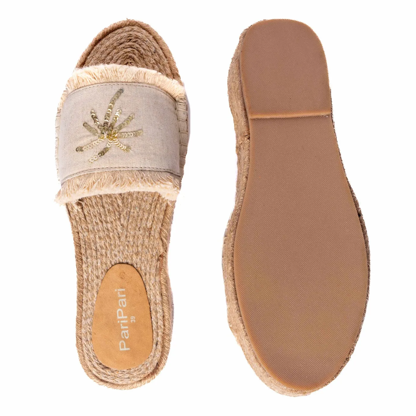 Copacabana Sandals Natural Platforms