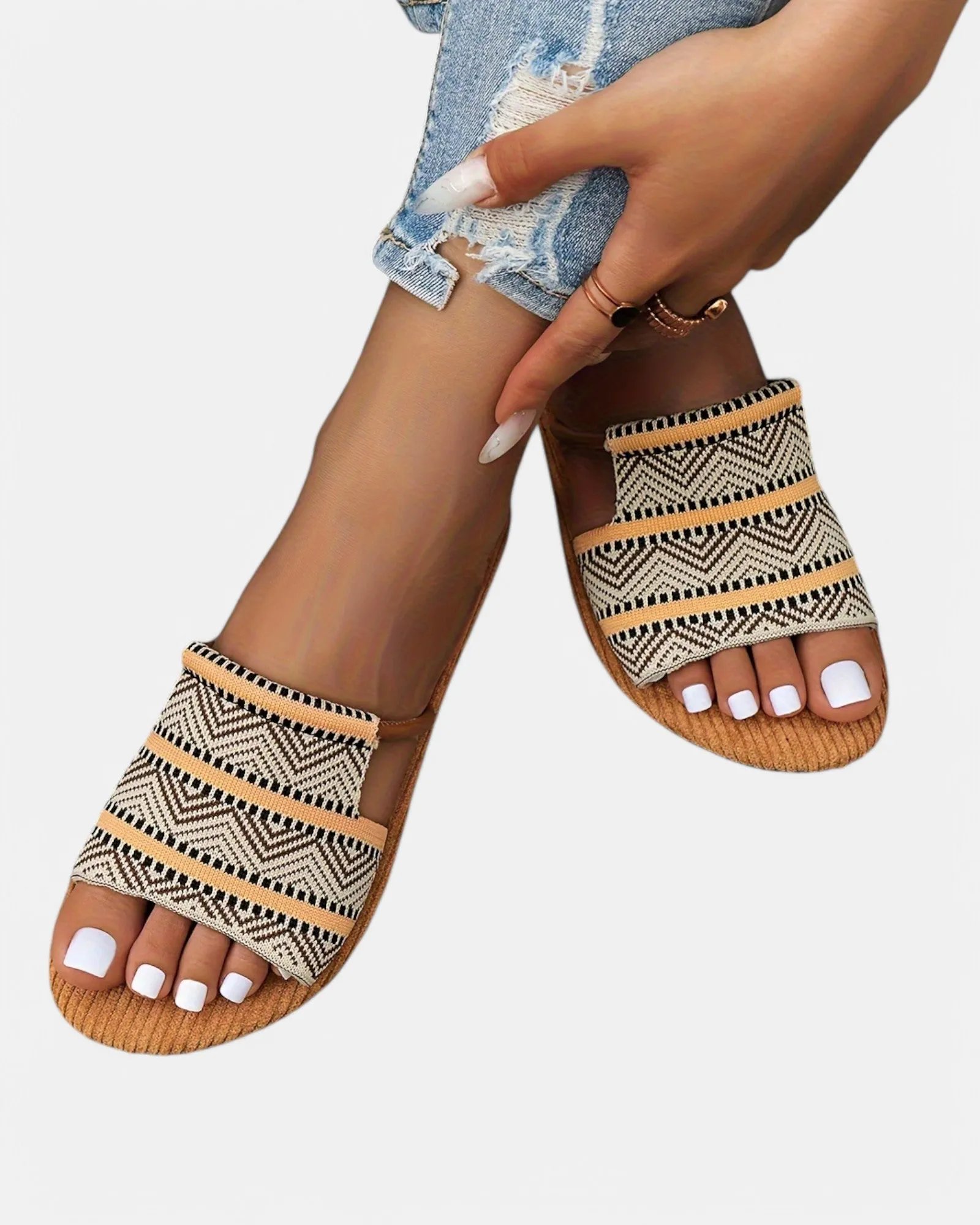 Emma – Bohemian Slide Sandals for Effortless Style
