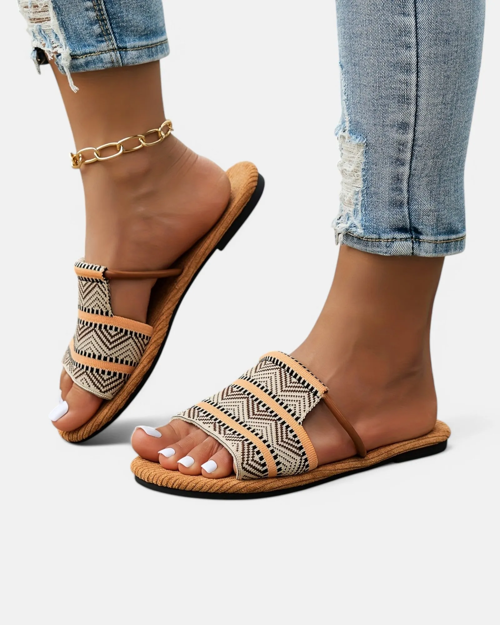Emma – Bohemian Slide Sandals for Effortless Style