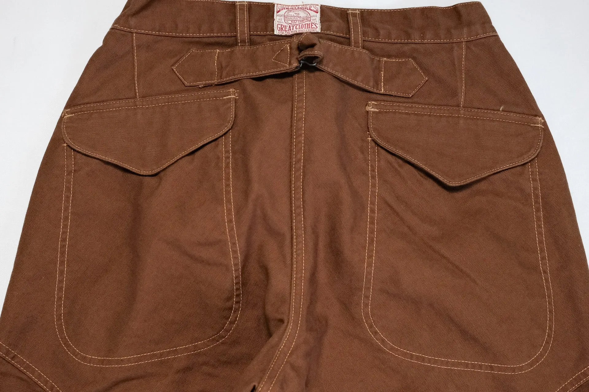 Freewheelers "Faller" Duck Canvas Trousers (Brown)