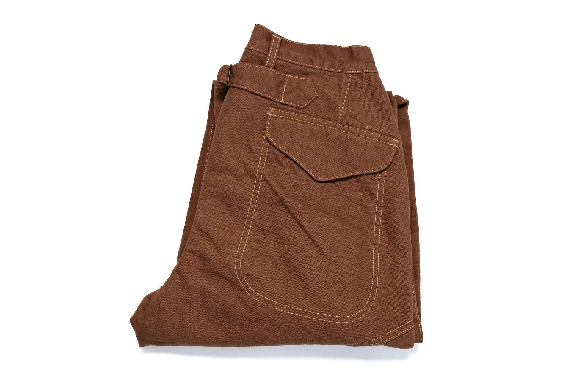 Freewheelers "Faller" Duck Canvas Trousers (Brown)