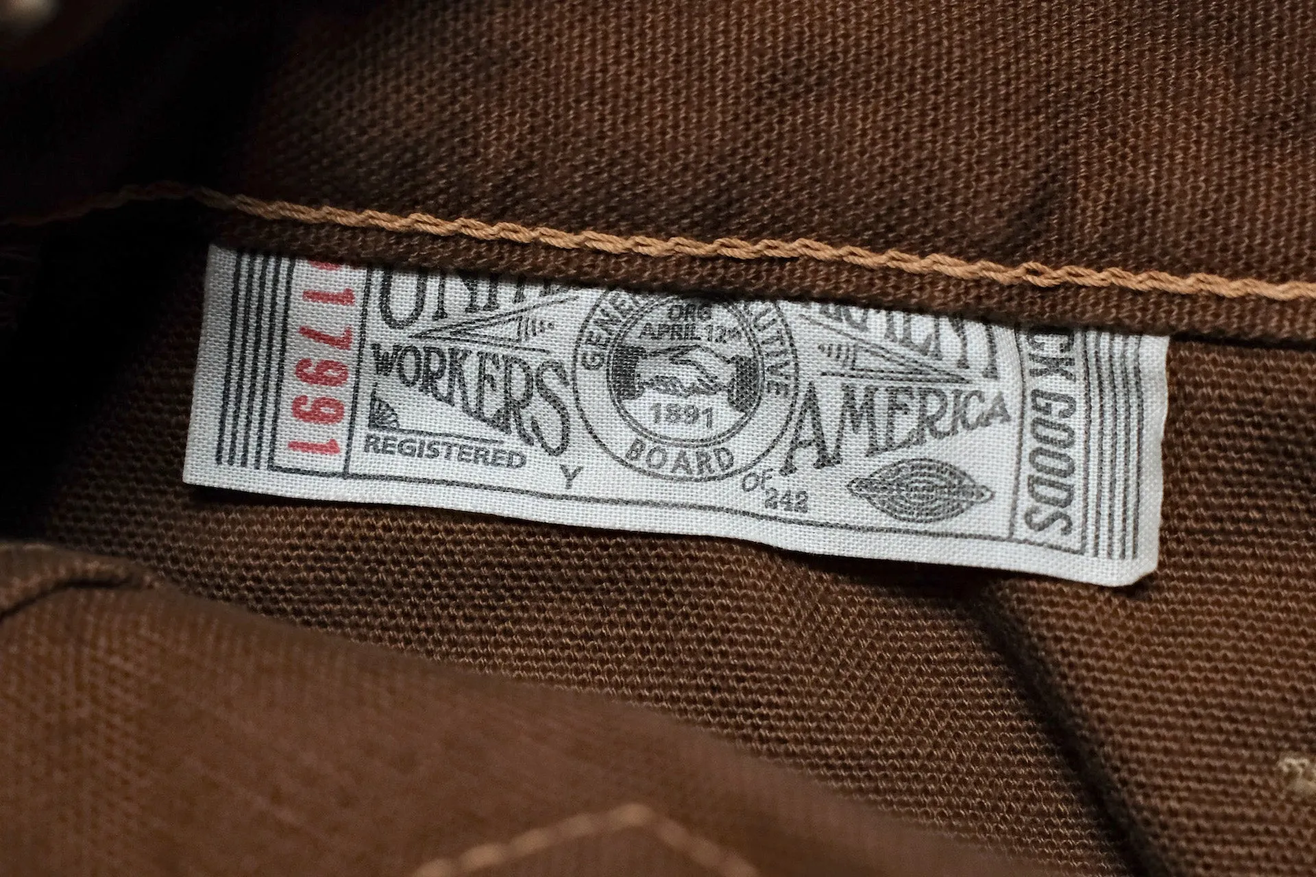 Freewheelers "Faller" Duck Canvas Trousers (Brown)