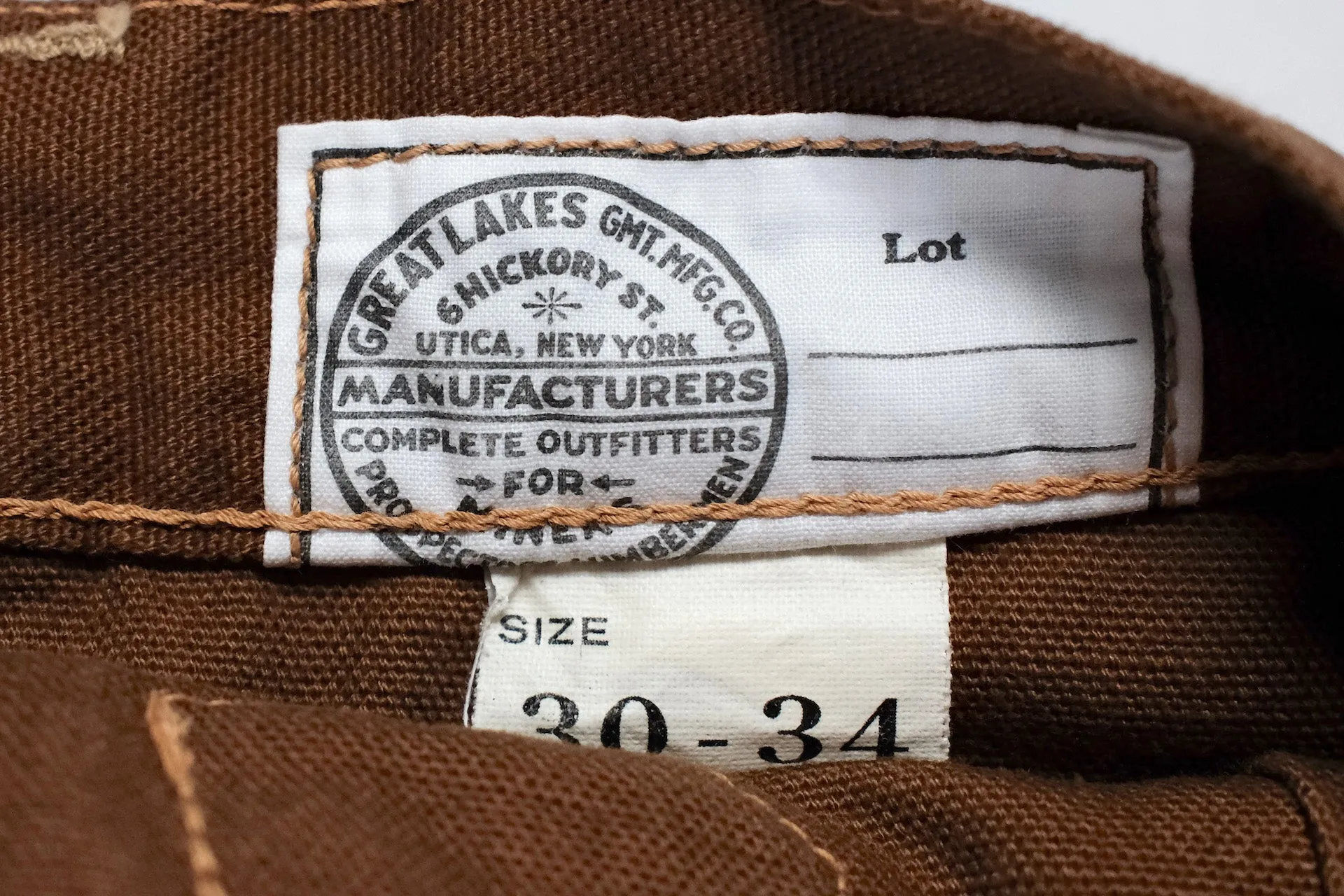 Freewheelers "Faller" Duck Canvas Trousers (Brown)