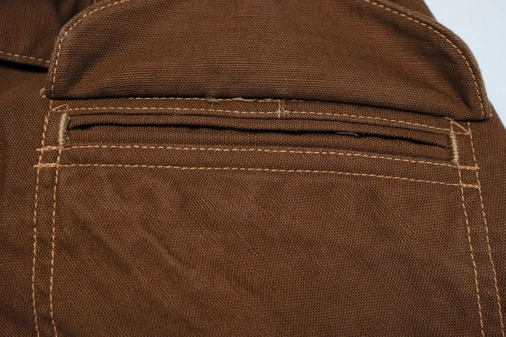Freewheelers "Faller" Duck Canvas Trousers (Brown)