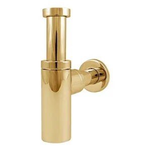 Gold Bathroom Sink Basin Drain Waste Bottle Trap