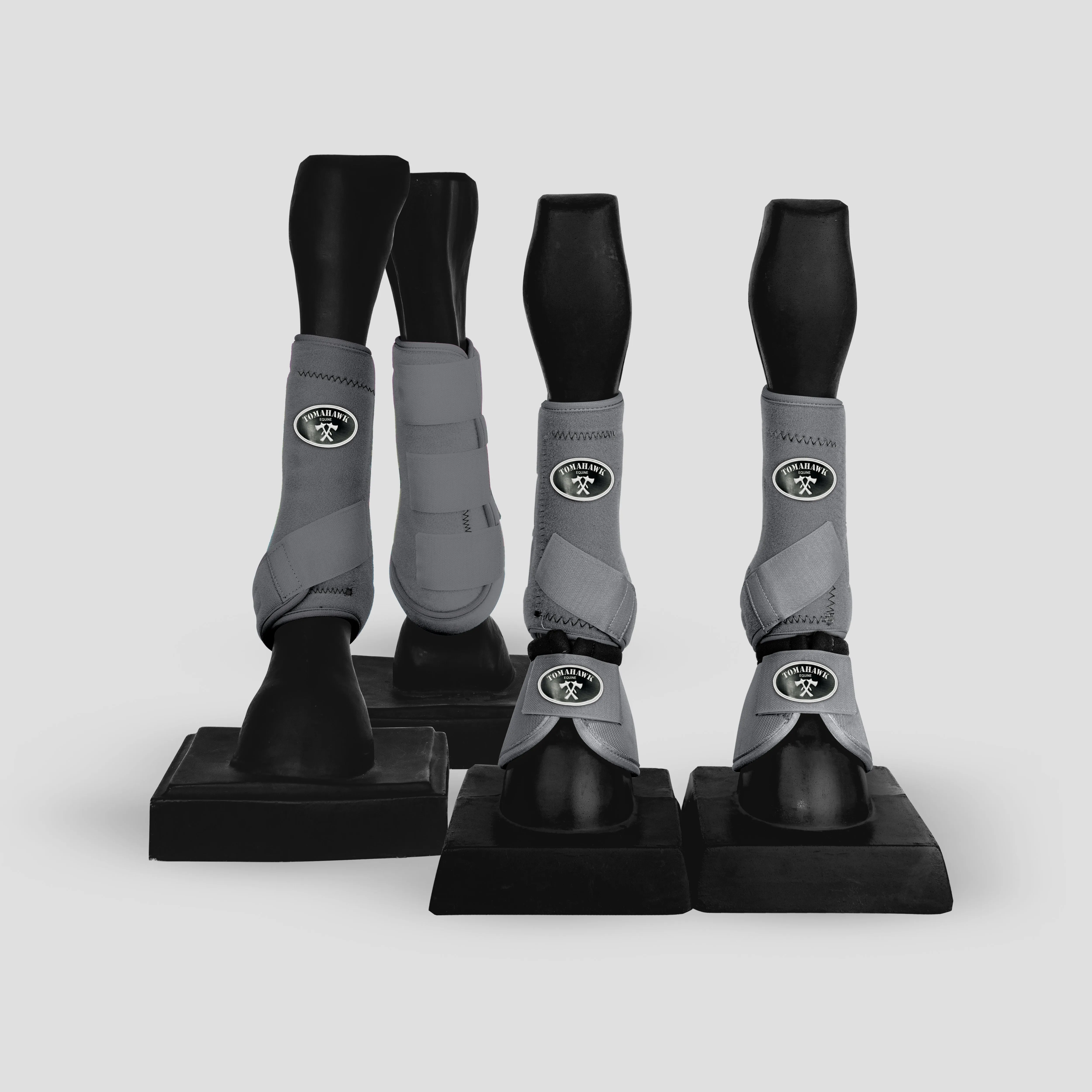 Grey  Sport Boots- Full set with Bell Boots