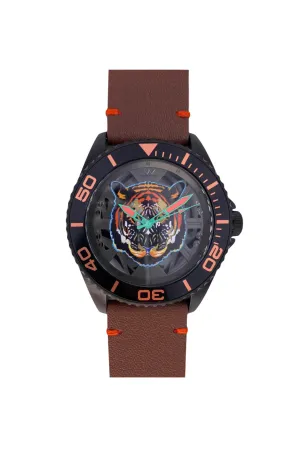 Hallow TIGER face watch - Black / Brown