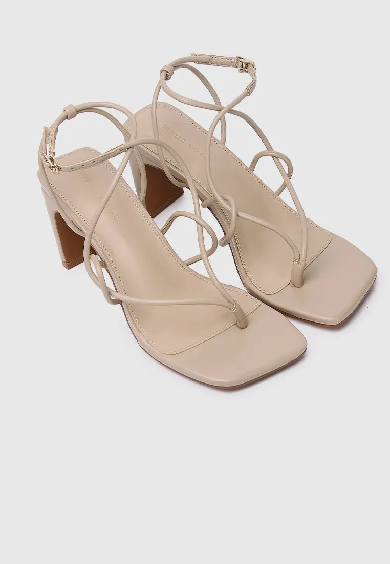 Hania Strappy Heels (Nude)
