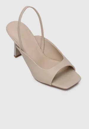 Heloise Slingback Heels (Burlywood)