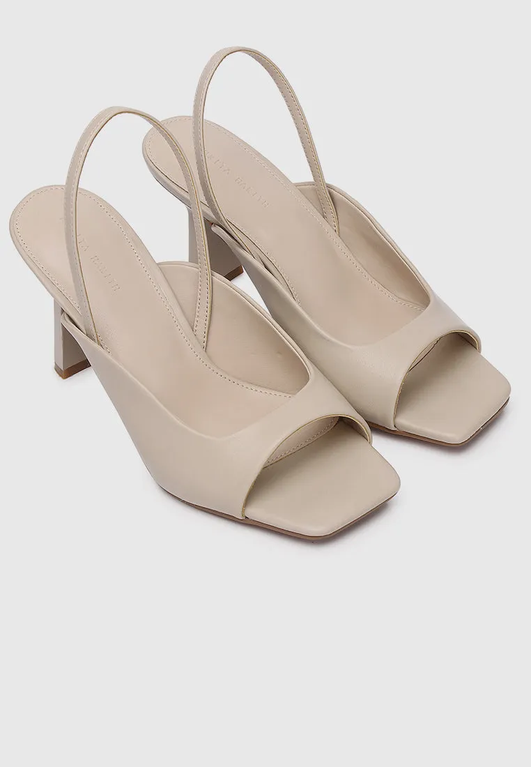 Heloise Slingback Heels (Burlywood)
