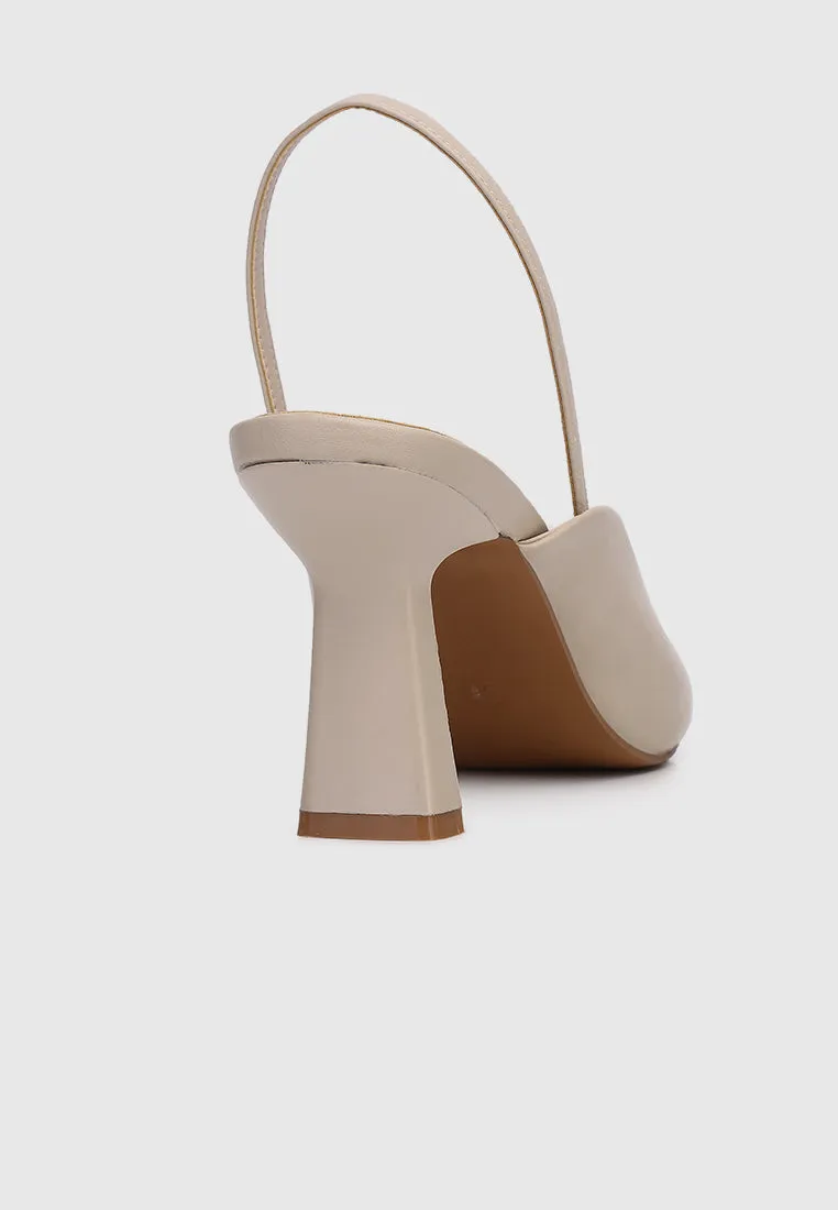 Heloise Slingback Heels (Burlywood)