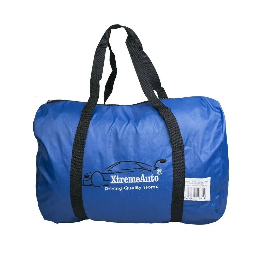 Indoor Universal Medium Blue Car Cover Breathable Super Soft Plush 431X165X119Cm