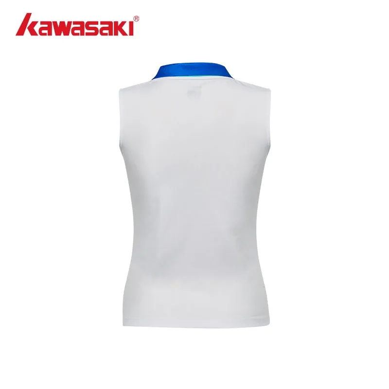 Kawasaki Female Badminton Vest K1C01-A2939-1 White/Pink
