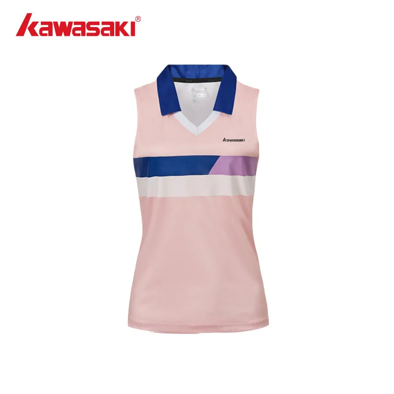 Kawasaki Female Badminton Vest K1C01-A2939-1 White/Pink
