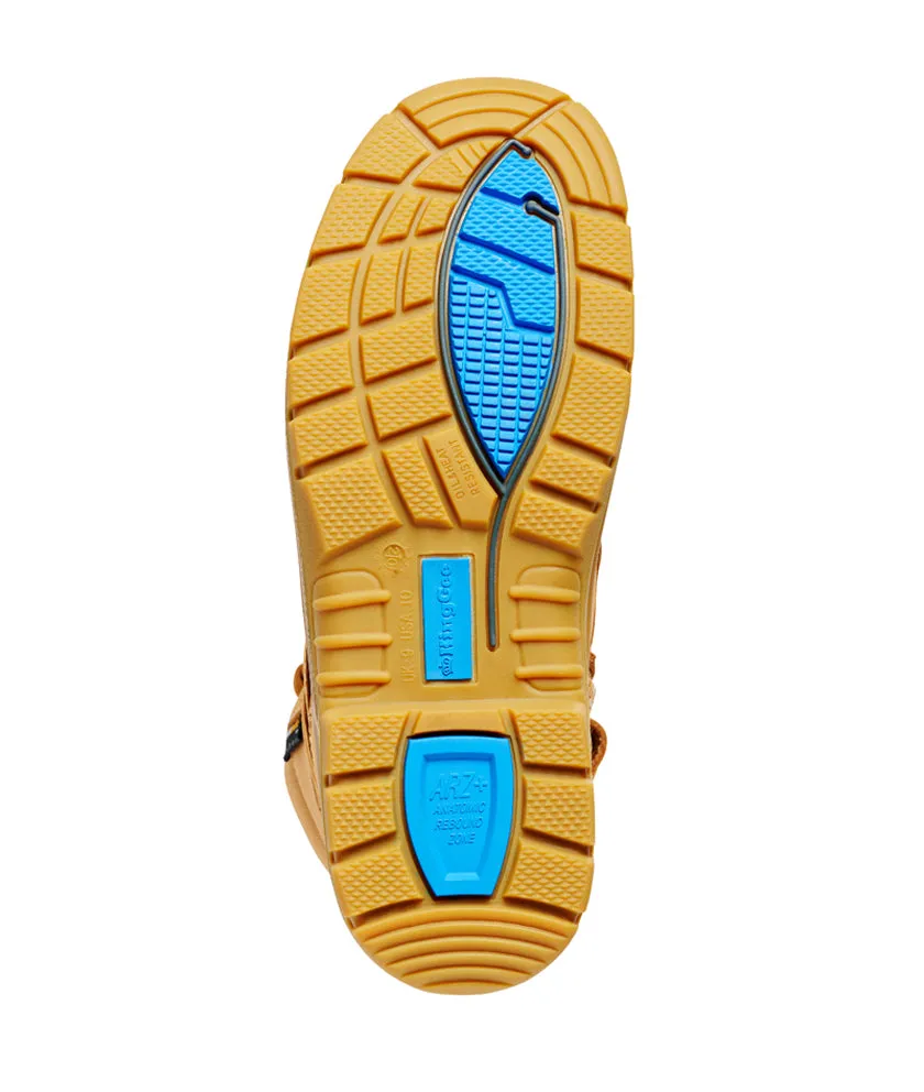 KingGee Men's Comfortmax 6 EH Zip Sided Boots - Wheat