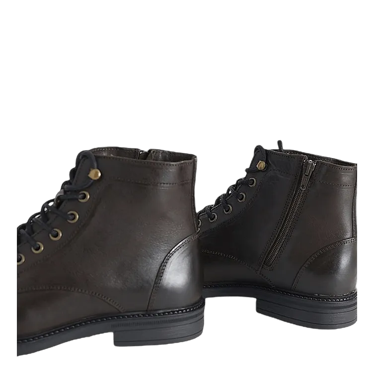 Lace Boot Brown Leather