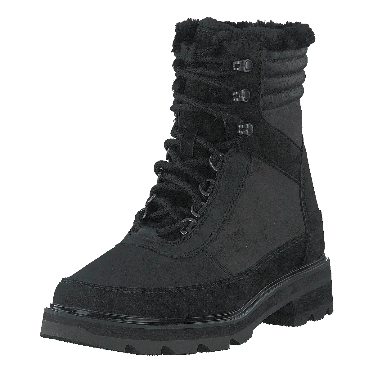 Lennox Lace Cozy Stkd Wp Jet, Black