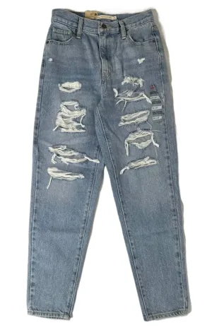 LEVI’S High-Waist Distressed Mom Jeans