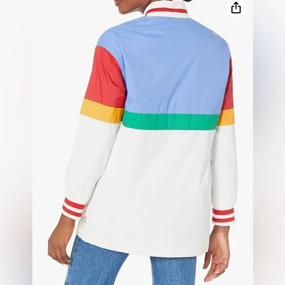 Levi’s Women’s Nylon Colorblocked Logo Bomber Jacket