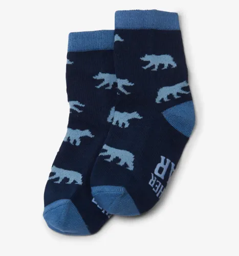 Little Blue House Brother Bear Kids Crew Socks