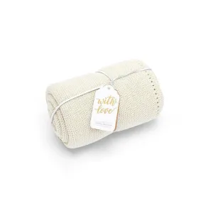 Little Green Sheep Organic Cellular Blanket - Linen