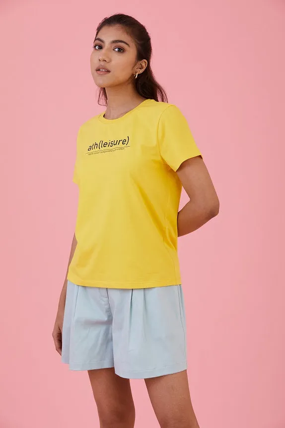 Low-Key Cool T-shirt Yellow Dandelin