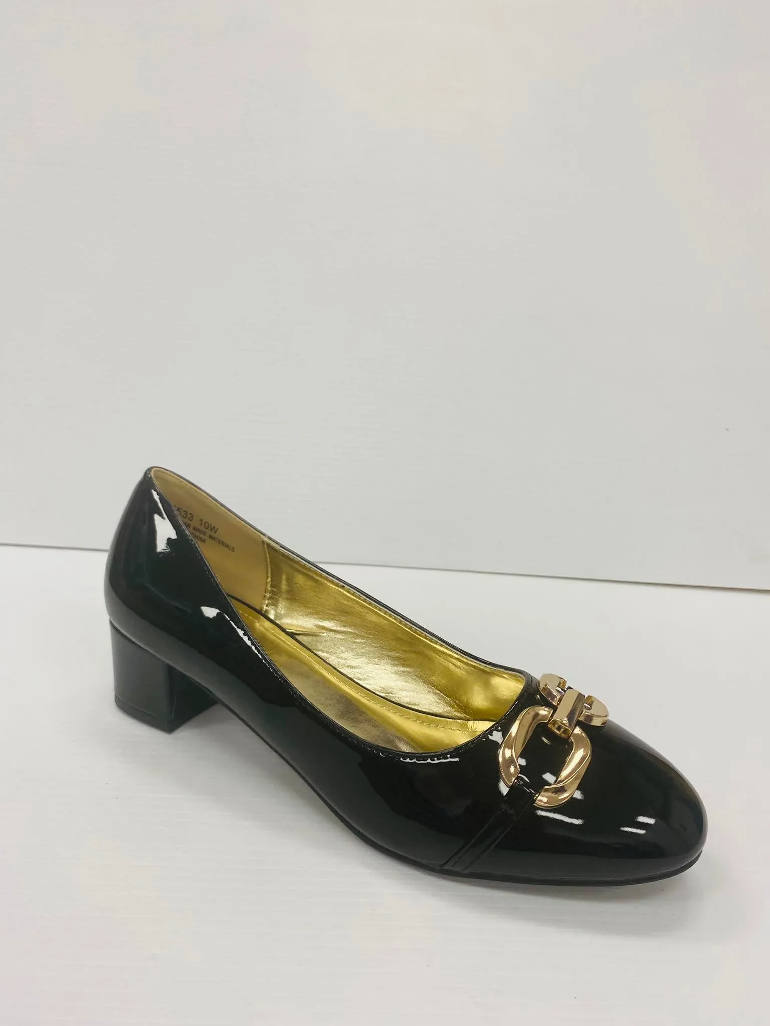 Marc London WIDE WIDTH 6533 Low Chunky Heels