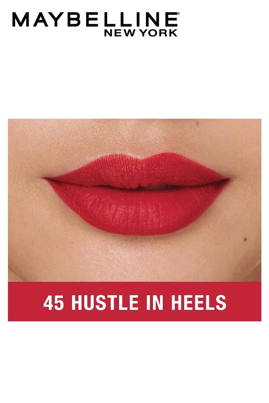 Maybelline SuperStay Ink Crayon Lipstick 45 Hustle in heels