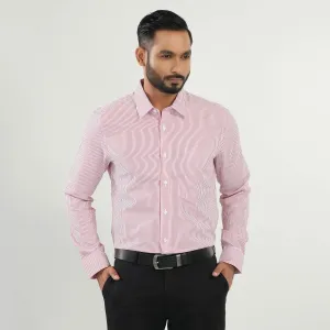 Mens Red Stripe Formal Shirt