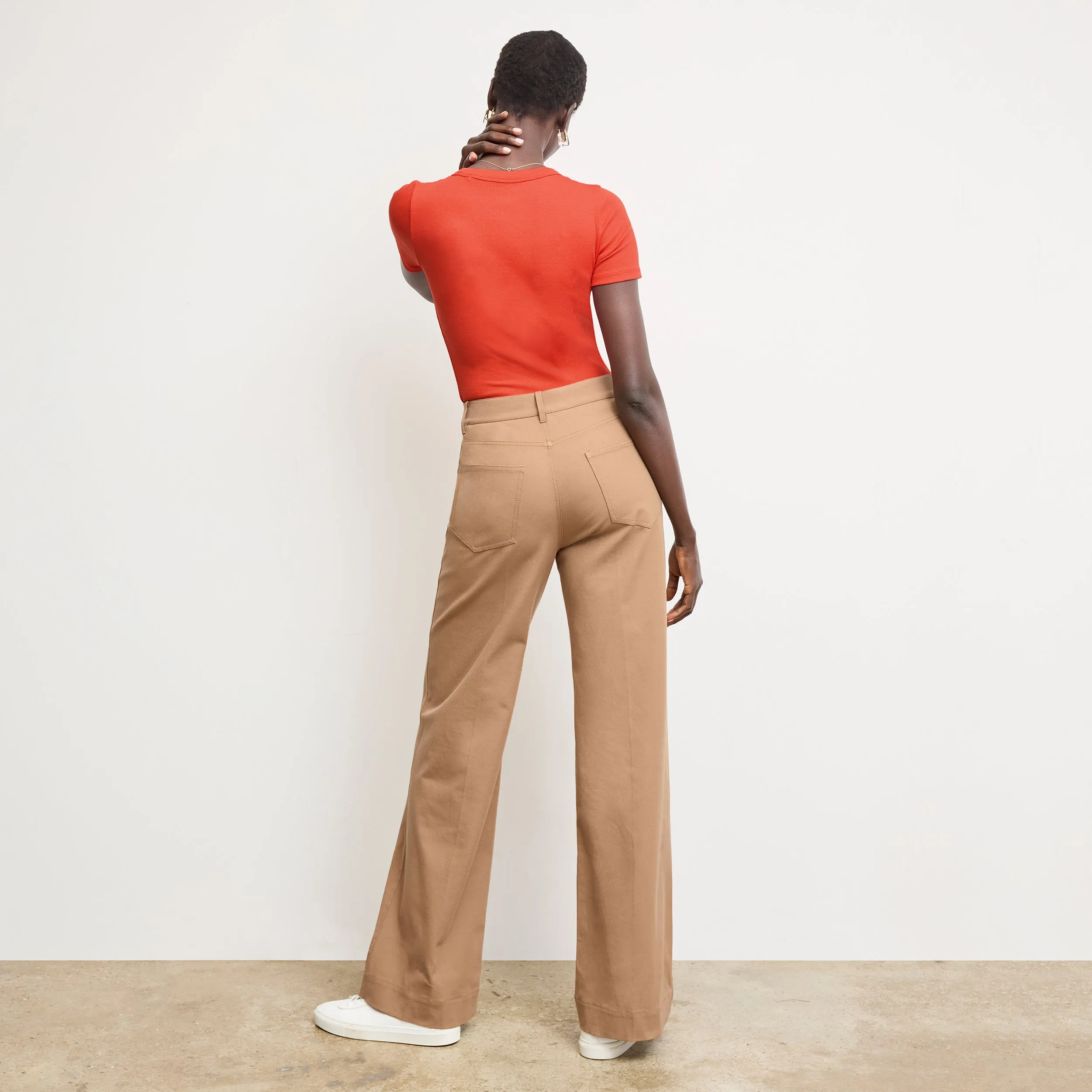 Milo Wide-Leg Jean - Eco Better Than Denim :: Saddle