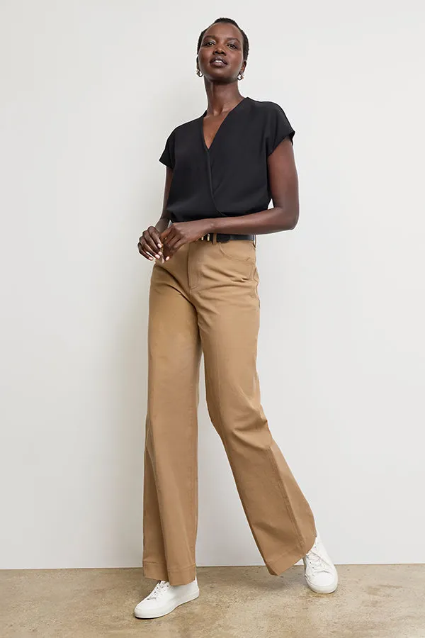 Milo Wide-Leg Jean - Eco Better Than Denim :: Saddle